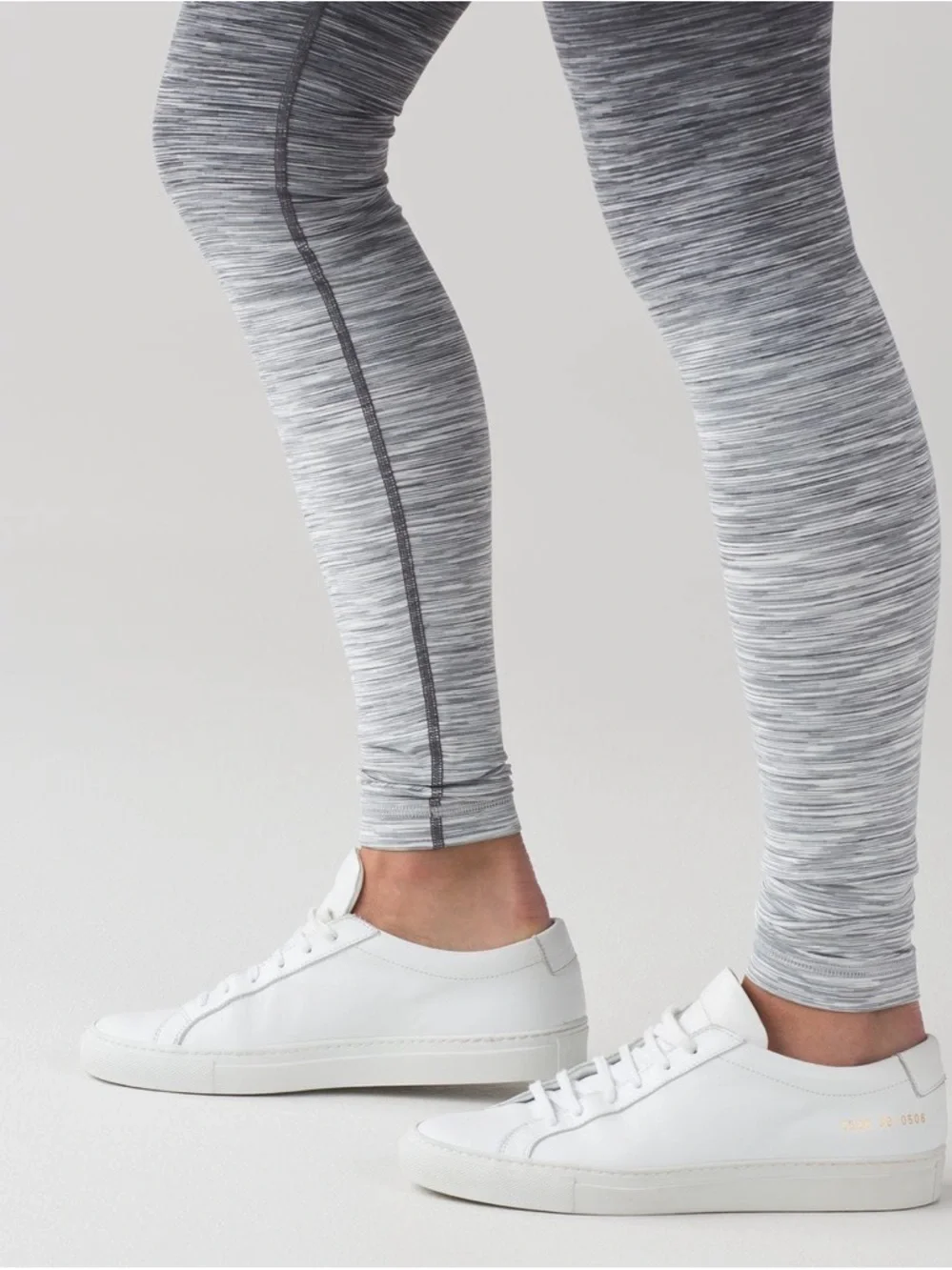 Lululemon Wunder Under Hi-Rise Tight - Black & Grey Ombre Melange 31" Leggings - Picture 6 of 8